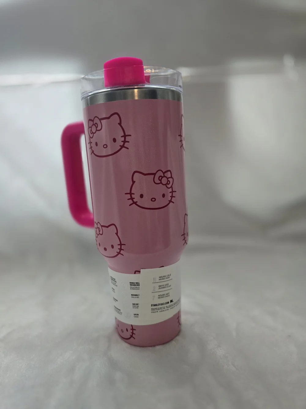 Stanley Pink Hello Kitty Insulated Travel Tumbler with Handle